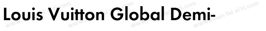 Louis Vuitton Global Demi字体转换